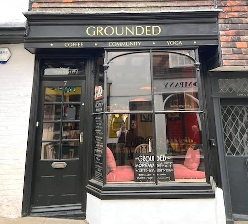 Front of shop